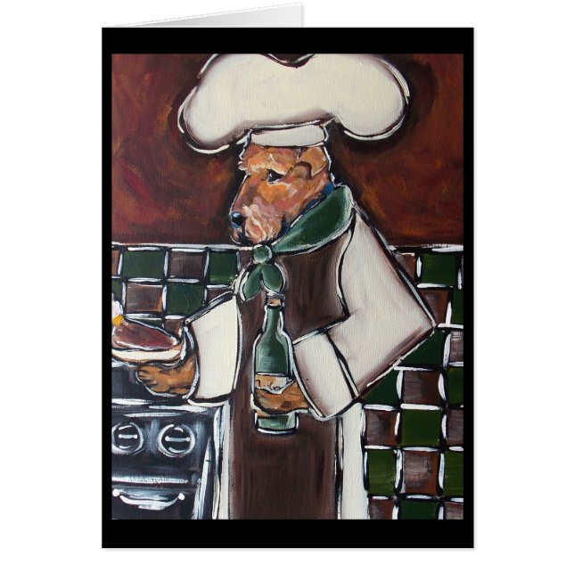 AIREDALE TERRIER CHEF (Front)