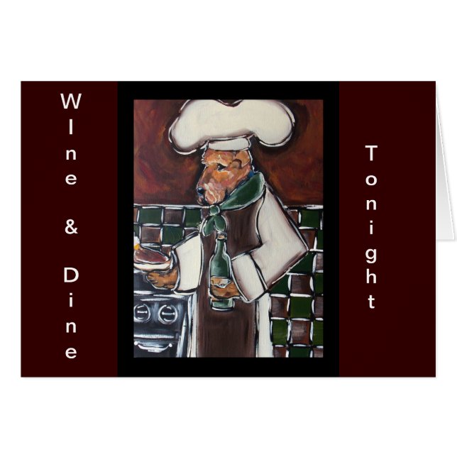 AIREDALE TERRIER CHEF (Front Horizontal)