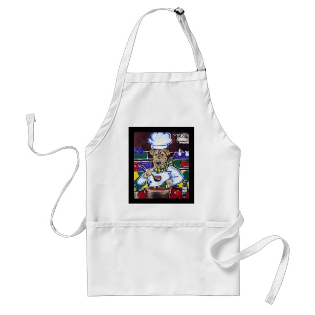 Airedale Terrier Chef Apron (Front)
