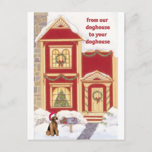 Airedale terrier Christmas Card