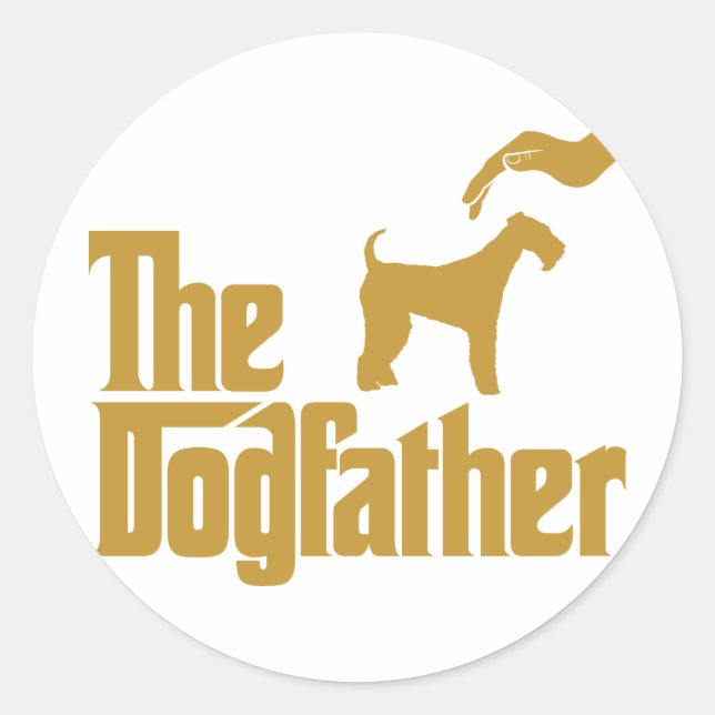 Airedale Terrier Classic Round Sticker (Front)