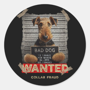 Airedale Terrier Classic Round Sticker