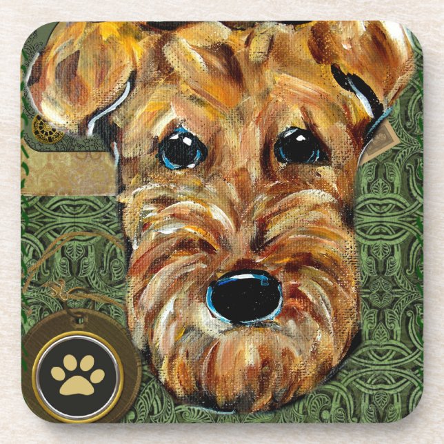 AIREDALE TERRIER COASTER (Front)