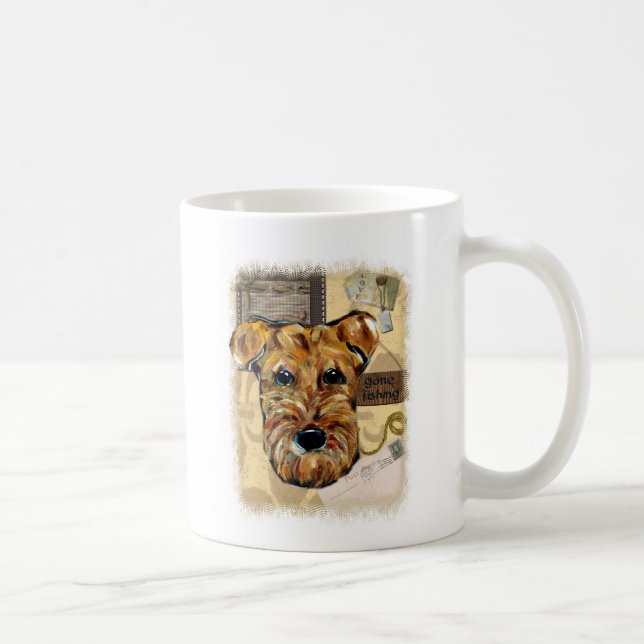 AIREDALE TERRIER COFFEE MUG (Right)