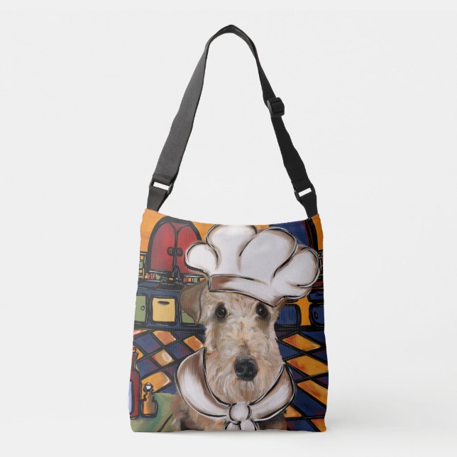  AIREDALE TERRIER        CROSSBODY BAG (Front)