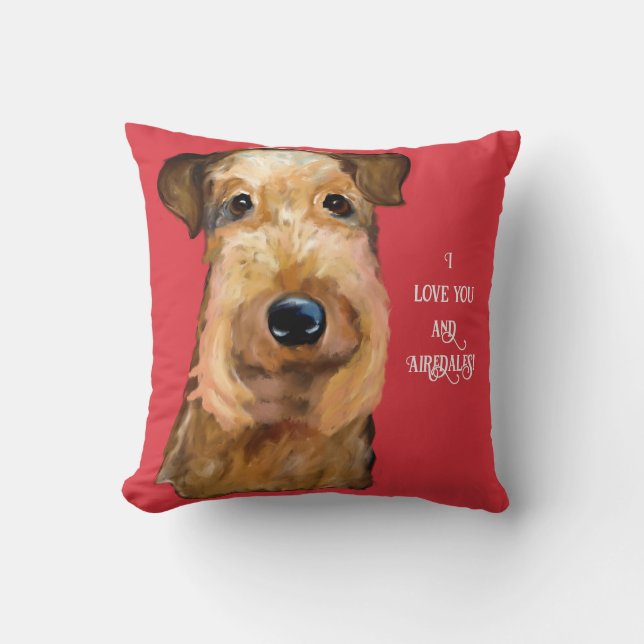 AIREDALE   TERRIER    CUSHION (Front)