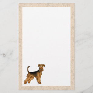 Airedale Terrier Cute Cartoon Dog Bingley Terrier Stationery