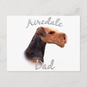 Airedale Terrier Dad 2 Postcard
