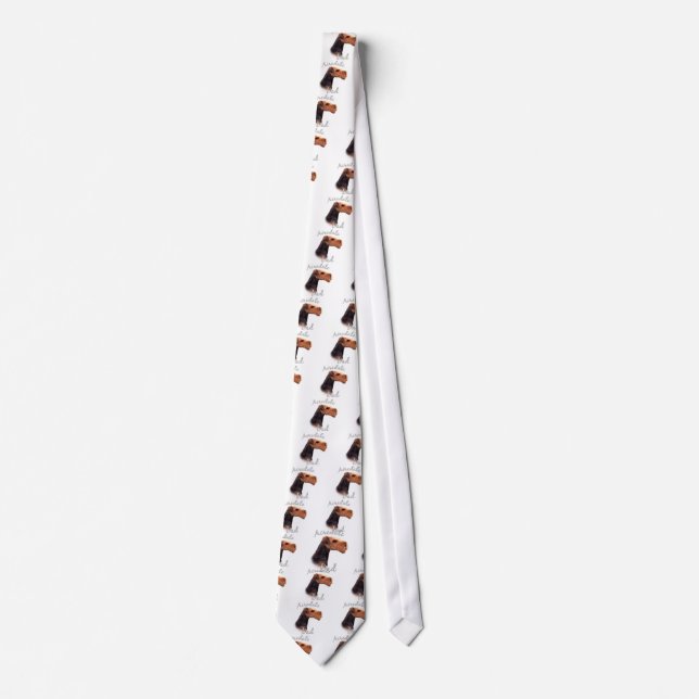 Airedale Terrier Dad 2 Tie (Front)