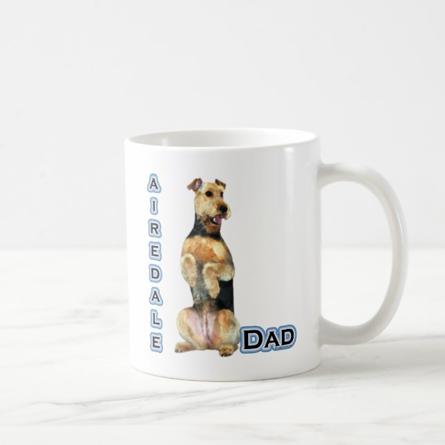 Airedale Terrier Dad 4 Coffee Mug (Right)