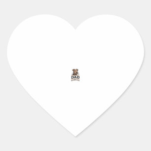 Airedale Terrier Dad Vintage Dog Father Shirt_1 Heart Sticker