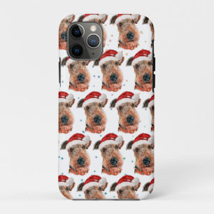 Airedale Terrier Dog Breed Christmas iPhone 11 Pro Case