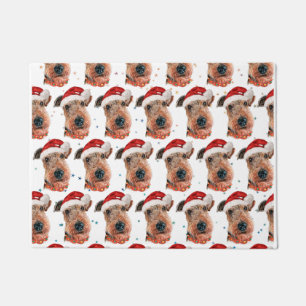 Airedale Terrier Dog Breed Christmas Doormat