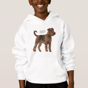 Airedale terrier dog cartoon illustration