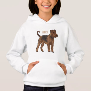 Airedale terrier dog cartoon illustration