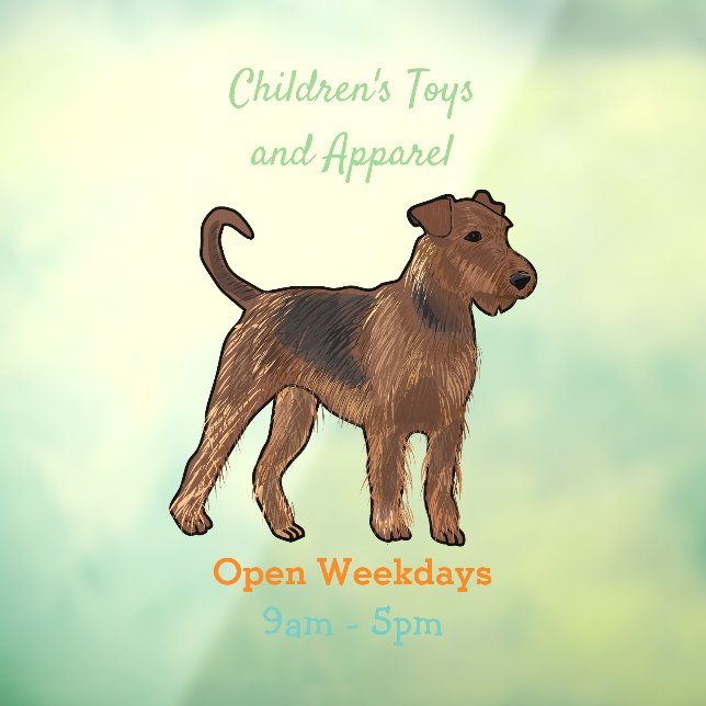 Airedale terrier dog cartoon illustration (Sheet 3)