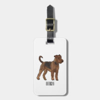 Airedale terrier dog cartoon illustration