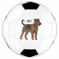 Airedale terrier dog cartoon illustration