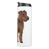 Airedale terrier dog cartoon illustration