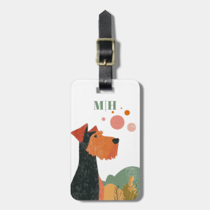 Airedale Terrier Dog Luggage Tag