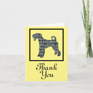 Airedale Terrier Dog Thank You Greeting Card