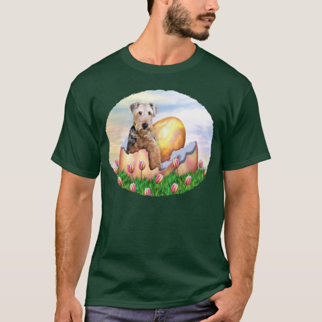 Airedale Terrier Easter Surprise T-Shirt (Front)