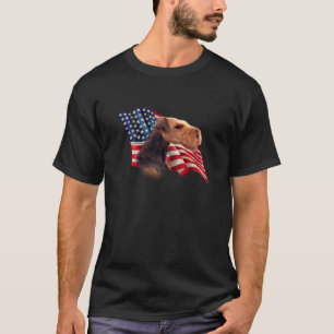 Airedale Terrier Flag T-Shirt