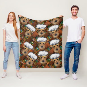 Airedale Terrier Fleece Blanket
