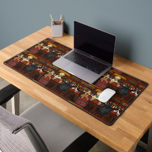 AIREDALE TERRIER  & FRIENDS       DESK MAT