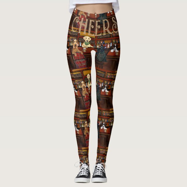  AIREDALE TERRIER  & FRIENDS       LEGGINGS (Front)