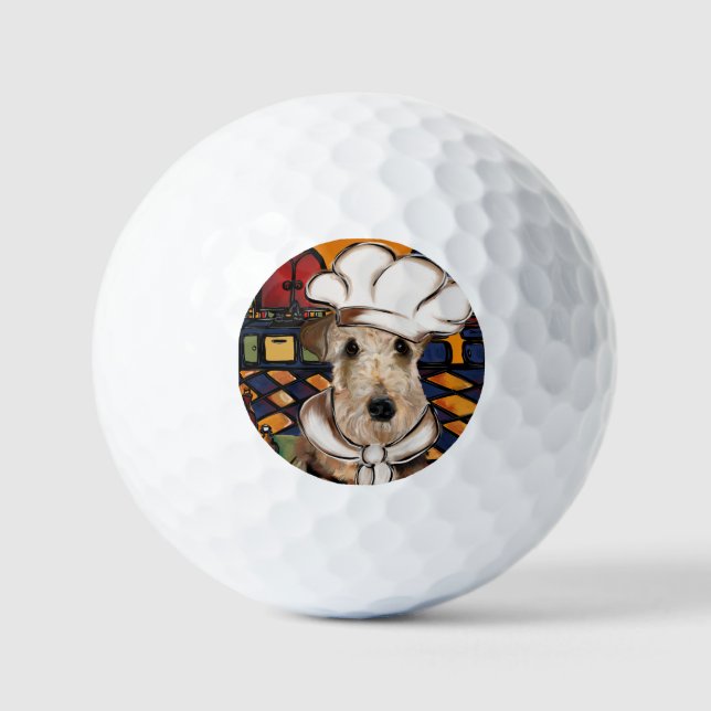 Airedale  Terrier  Golf Balls (Front)