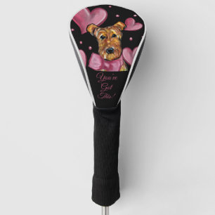 AIREDALE TERRIER GOLF HEAD COVER