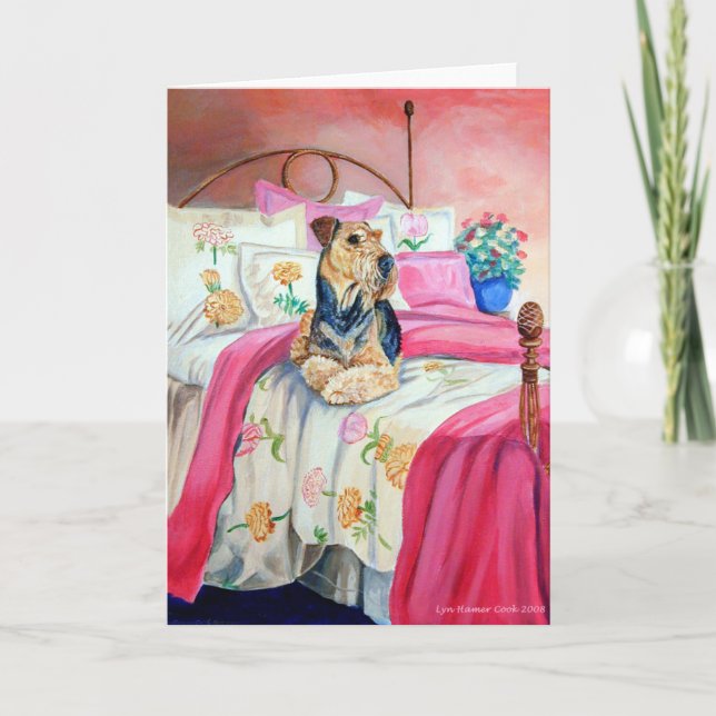 Airedale Terrier Greeting Cards (Front)