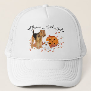 Airedale Terrier Halloween Trucker Hat