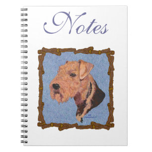 Airedale Terrier Head Study Notebook