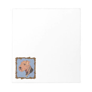Airedale Terrier Head Study Notepad