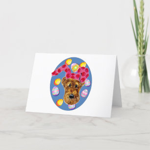 AIREDALE TERRIER HOLIDAY CARD