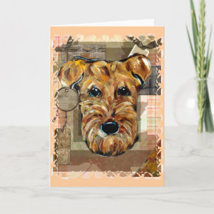 AIREDALE TERRIER HOLIDAY CARD