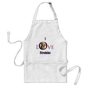 Airedale Terrier I Love Standard Apron