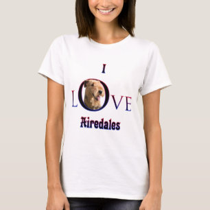 Airedale Terrier I Love T-Shirt