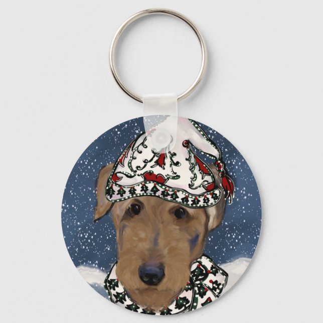  AIREDALE TERRIER     KEY RING (Front)