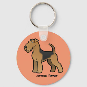 airedale terrier key ring