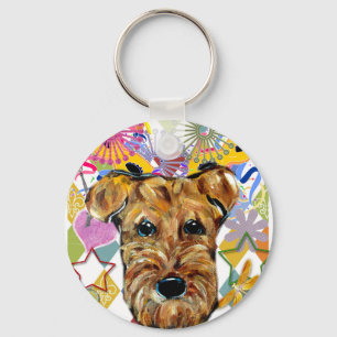 AIREDALE TERRIER KEY RING