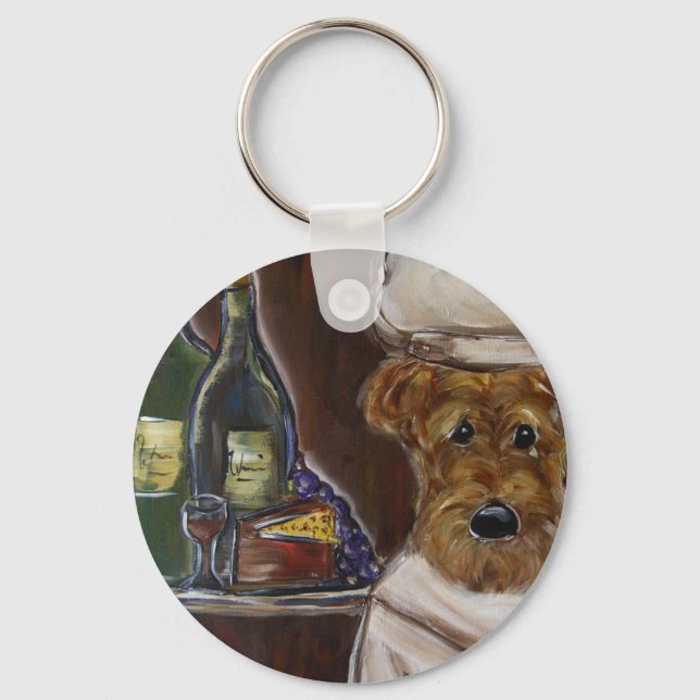 AIREDALE TERRIER KEY RING (Front)