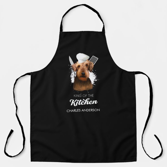Airedale Terrier King of the Kitchen Cooking Dog Apron (Front)