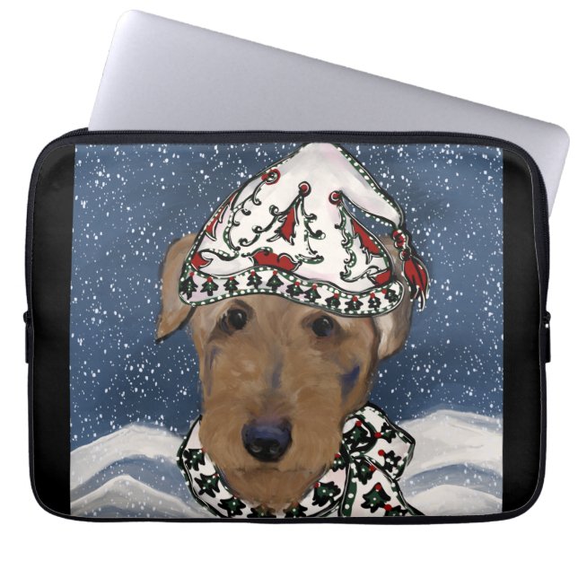 AIREDALE   TERRIER    LAPTOP SLEEVE (Front)