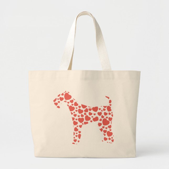 Airedale Terrier Large Tote Bag (Front)