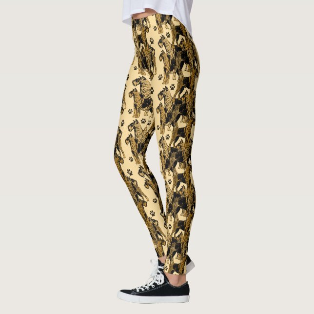 Airedale terrier Leggings (Left)