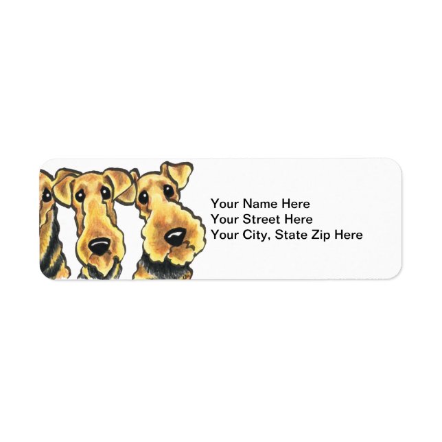 Airedale Terrier Lover Return Address Label (Front)