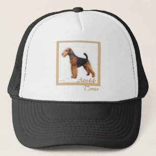 Airedale Terrier Lovers Art Trucker Hat